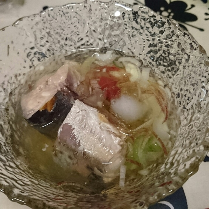 夏を感じる！サバ缶梅味そうめんつゆ